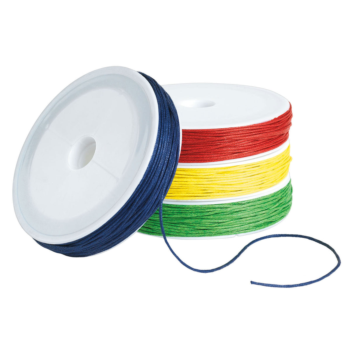 Colorations waxed cotton cord 25 meters, set of 4