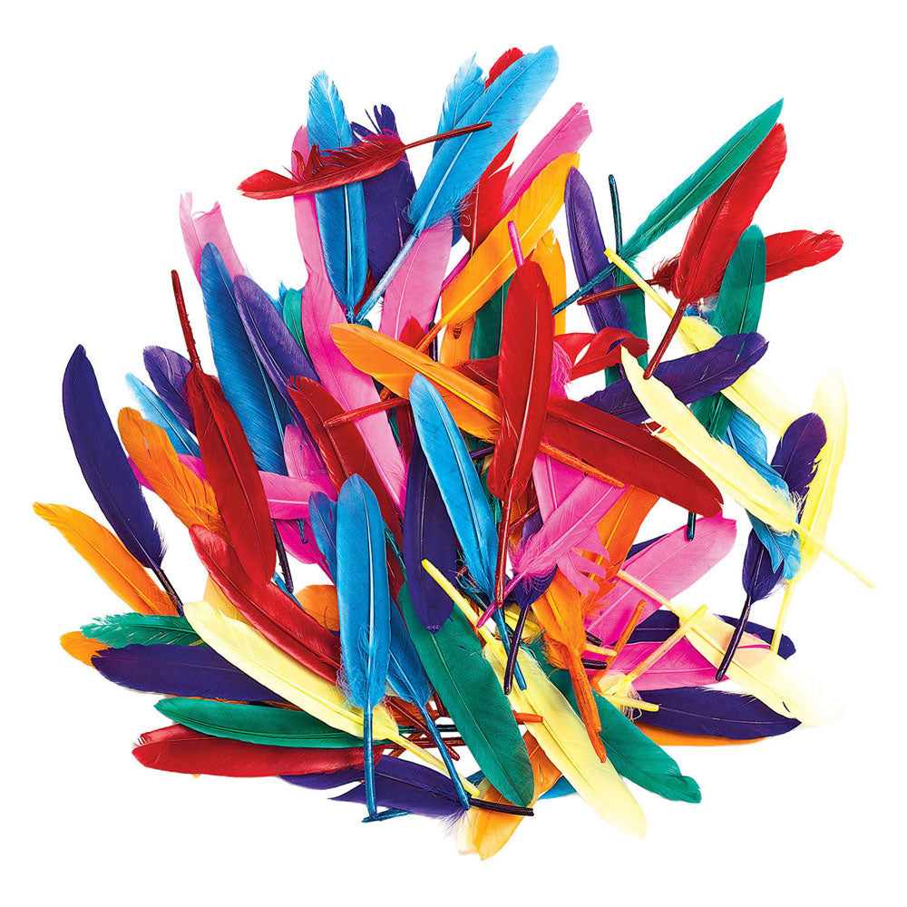Colorations - gekleurde eendenveren, 28,5 gram