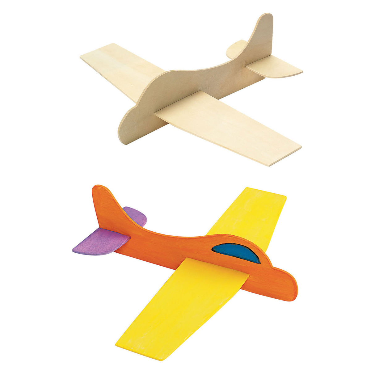 Coloraciones de la fabricación de aviones modelo de madera, conjunto de 12