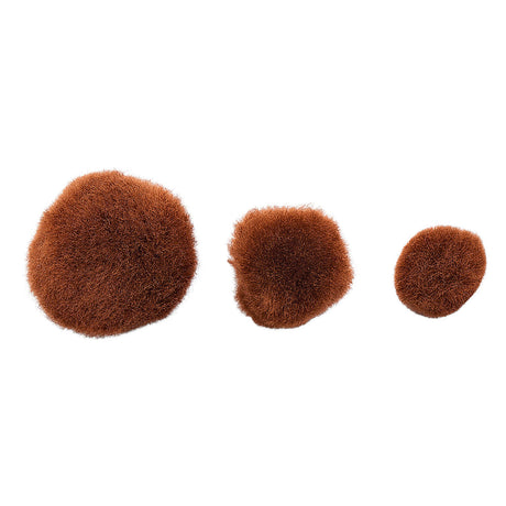 Colorations pom poms bruin, 100st.