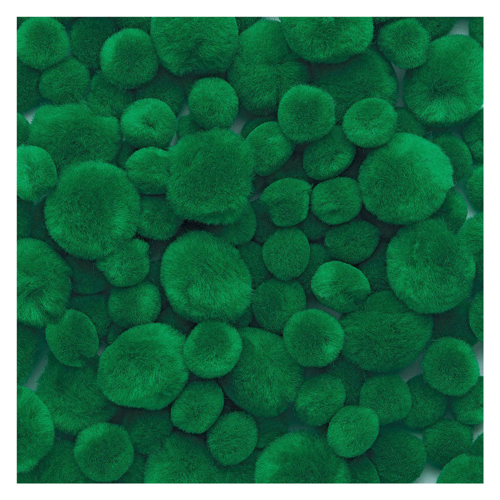 Colorations pom poms groen, 100st.