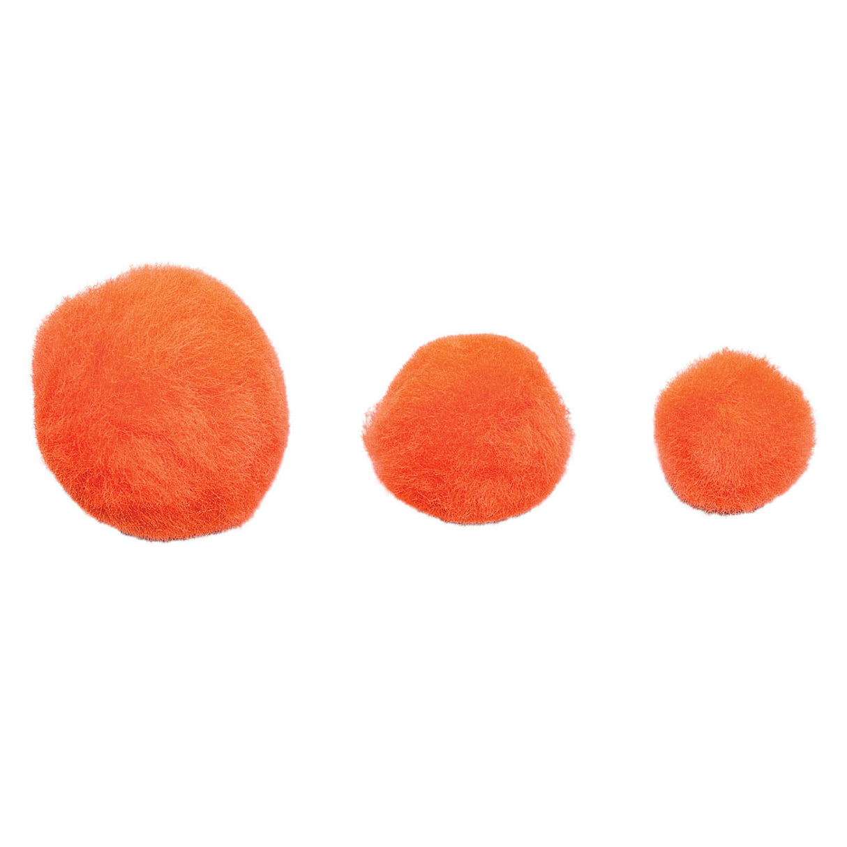 Colorations pom poms oranje, 100st.