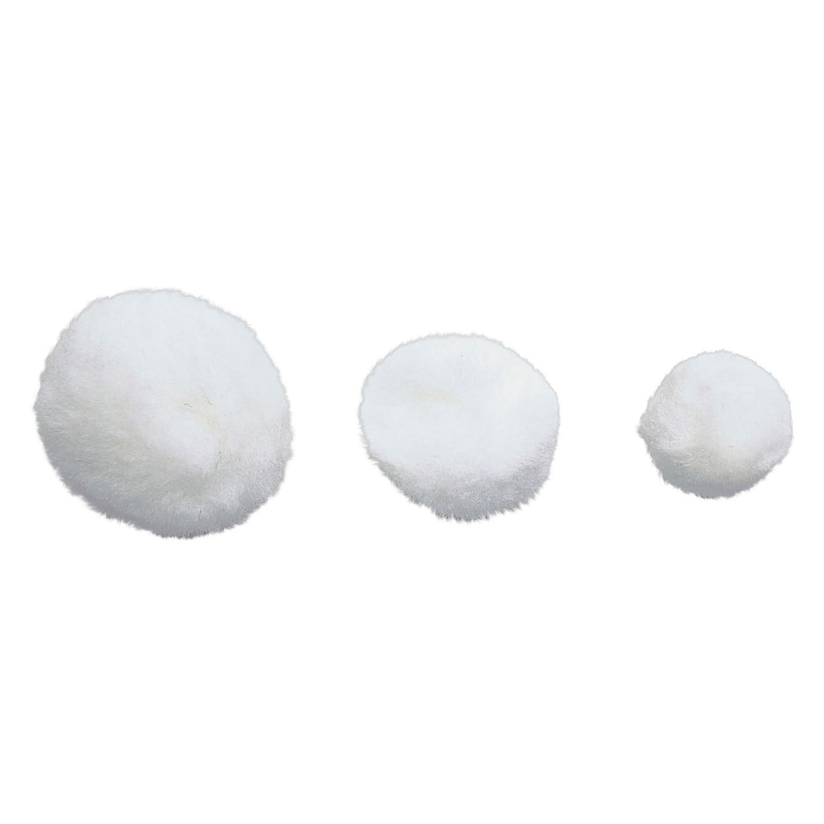 Colorations pompons wit knutselmateriaal 100 stuks - creatieve hobby.