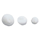 Colorations pompons wit knutselmateriaal 100 stuks - creatieve hobby.