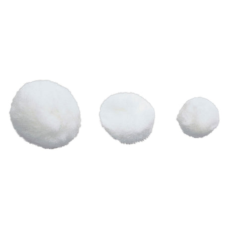 Colorations - pom poms wit, 100st.