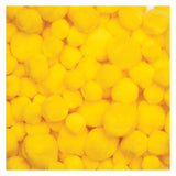 Colorations pom poms geel, 100st.