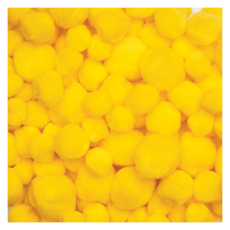 Colorations - pom poms geel, 100st.