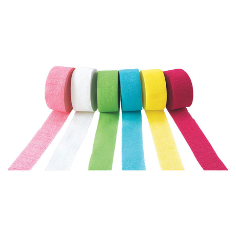 Colorations - crepepapier slingers set 2 , set van 6