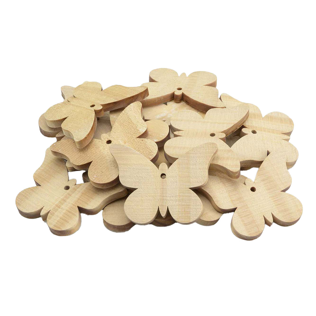 Grote houten vlinders, 20st.