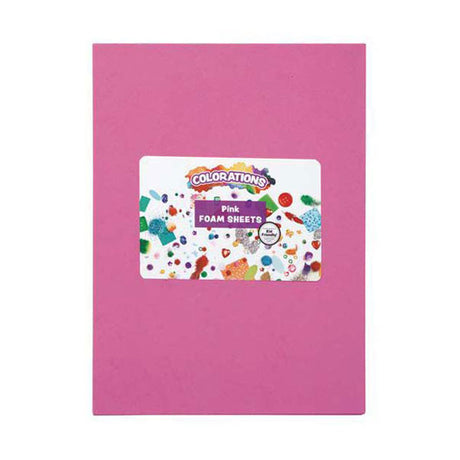 Colorations - foam vellen roze, 10st.
