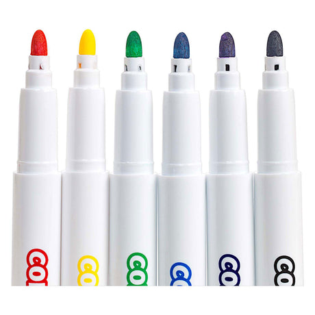 Colorations - textielstiften primaire kleuren - 6 kleuren