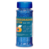Biodegradable glitter - blauw - 120 gram