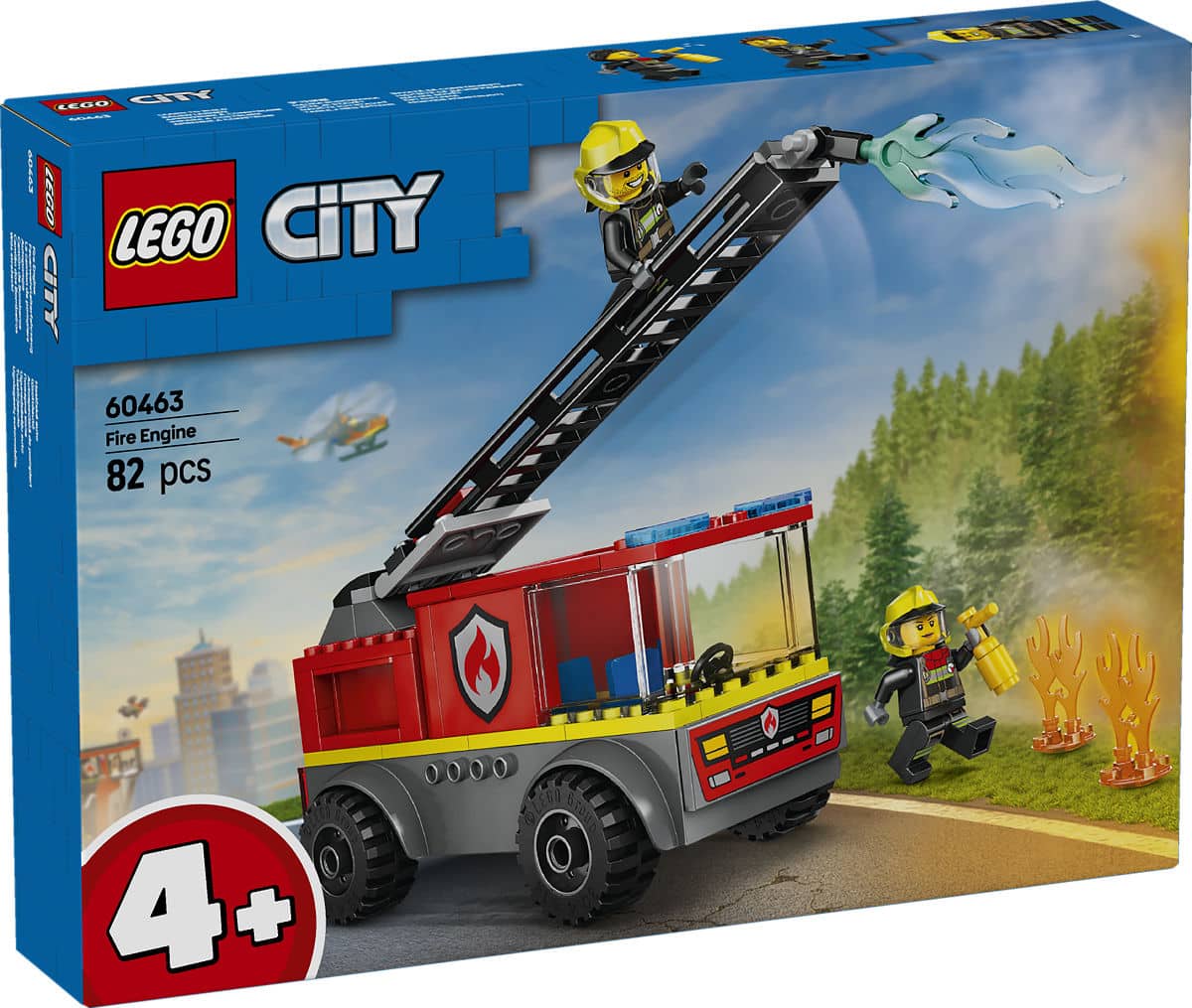 Lego city brandweer ladderwagen met figuurtjes - 60463