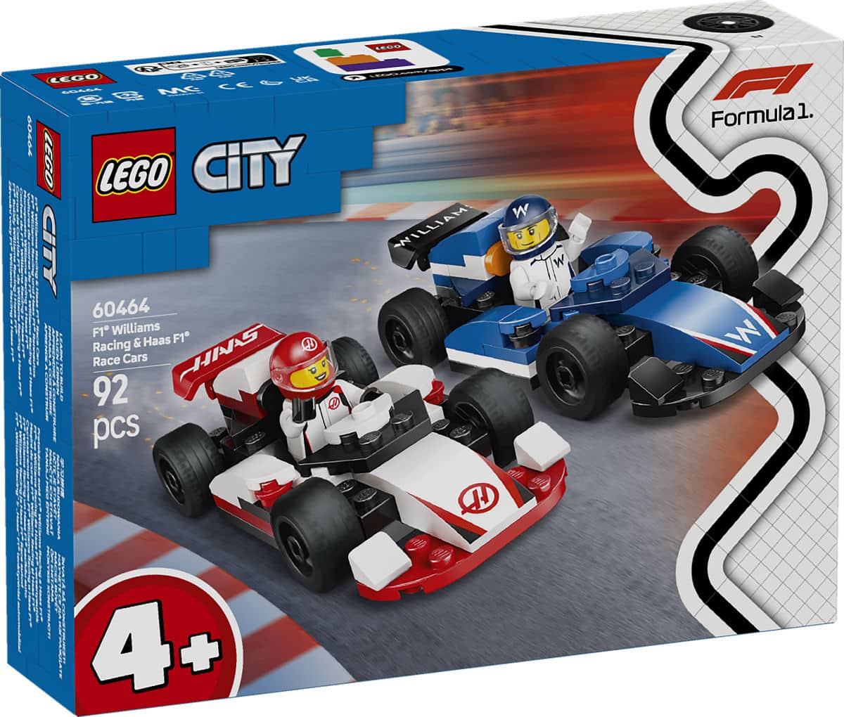 Lego F1 Haas et Williams Racing -60464