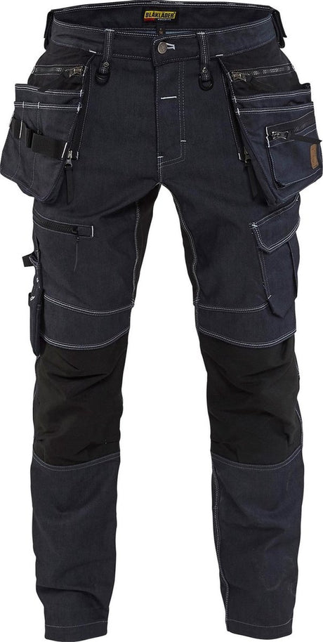 Blåkläder blaklader werkbroek denim stretch x1900 1990-1141 - marineblauw zwart - c44