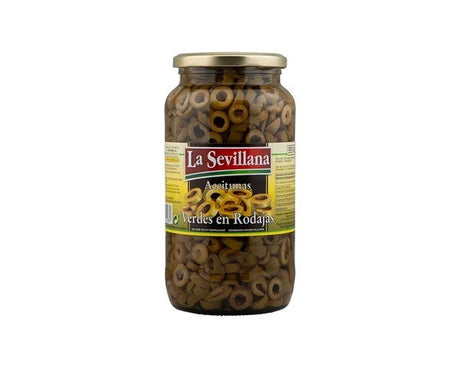 La sevillana groene olijven gesneden (935ml)