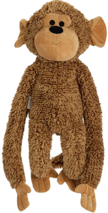 Beeztees xl-honden knuffel aap vik - honden speelgoed - hondenspeeltjes - extra groot - zonder piep - pluche - 80x30x20 cm xl