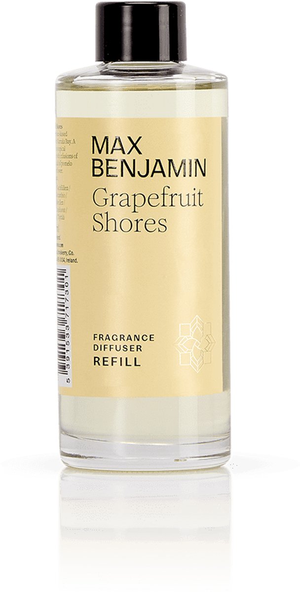 Max benjamin navulling voor geurstokjes 150ml - grapefruit shores