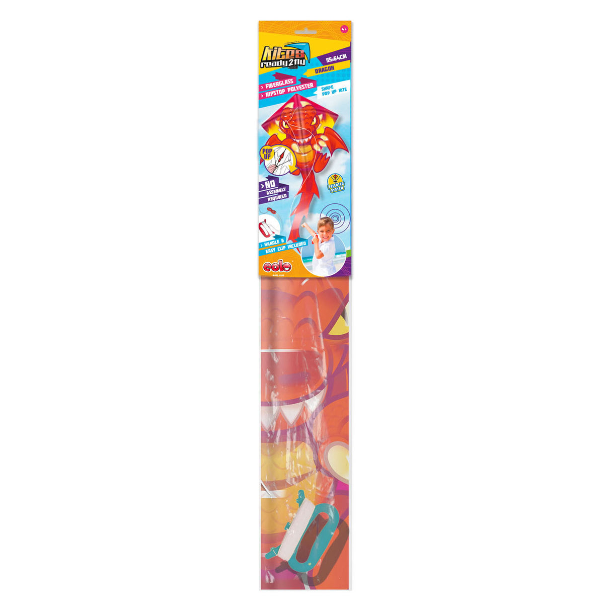 Drager klar 2 fluepop-up mini nylon vlieger dragon