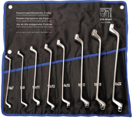 Sw stahl dubbele ringsleutel set ring key set 8pcs. cropped