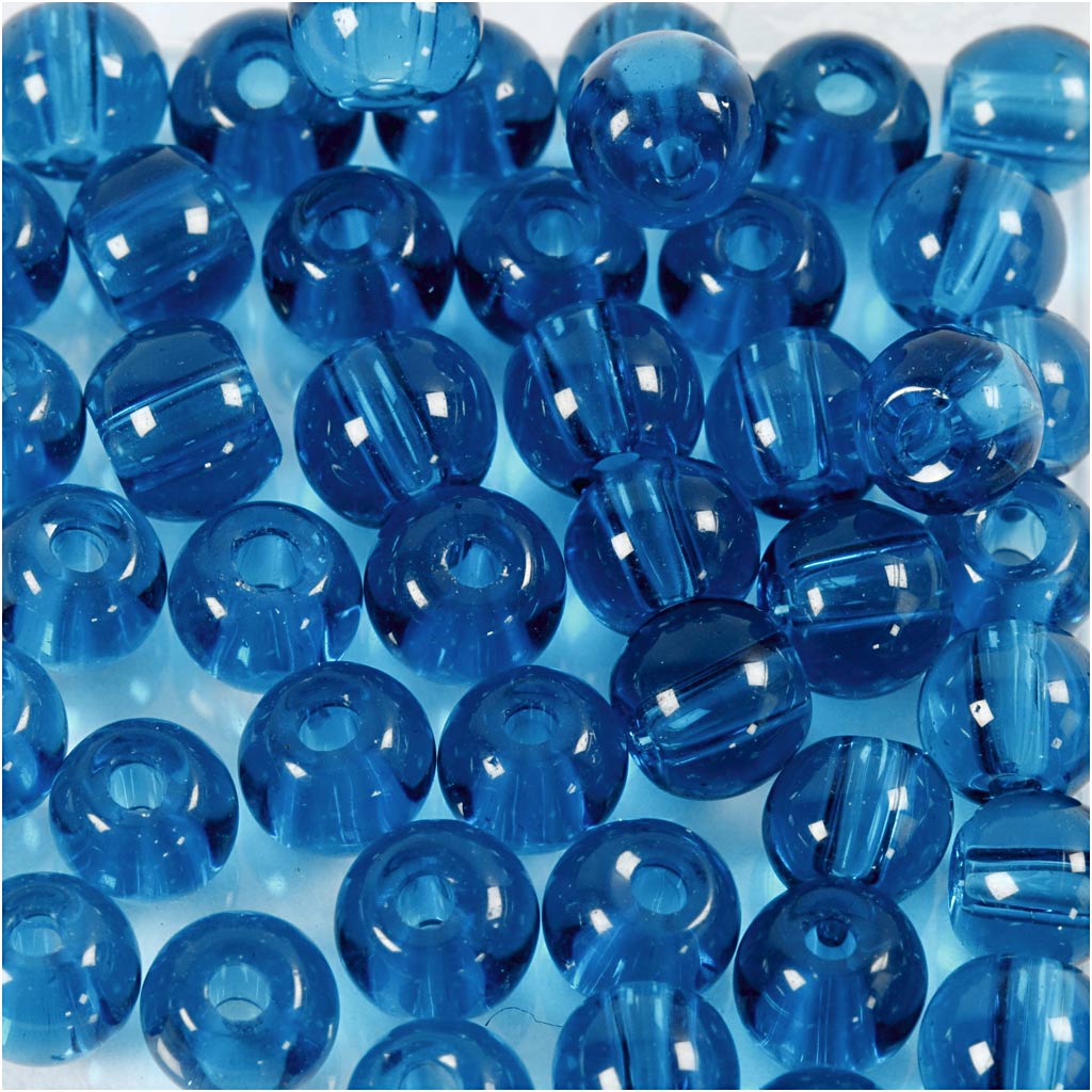 Creativ company http: www.cchobby.nl glas-kralen-d-4-mm-gatgrootte-1-mm-turquoise-45-stuk-1-doos