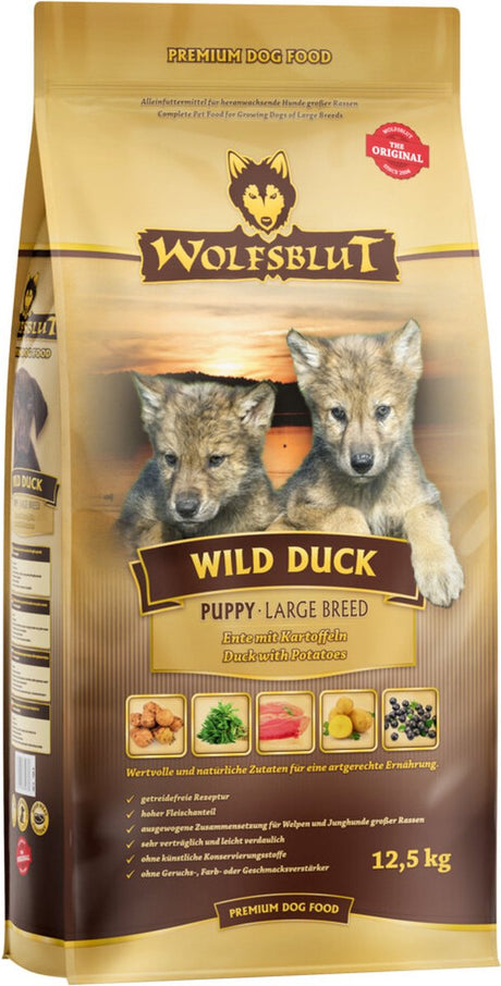 Wolfsblut wild duck puppy large breed 12,5 kg