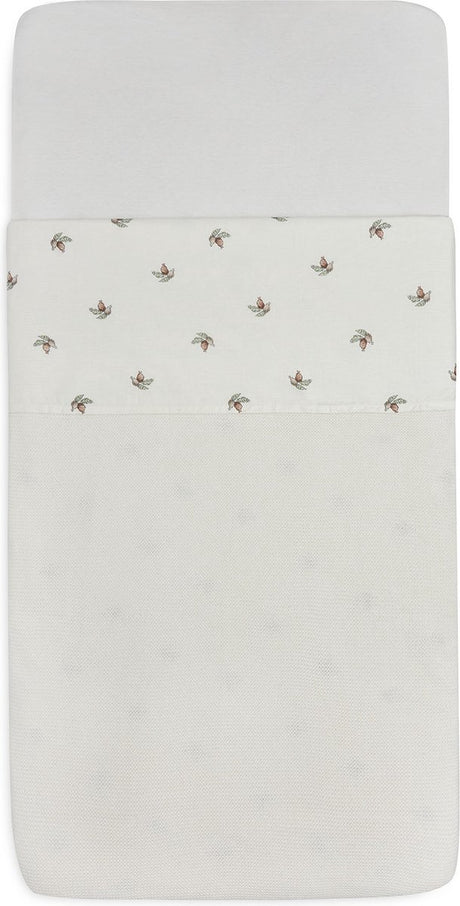 Jollein baby laken ledikant 120x150cm rosehip
