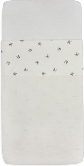 Jollein baby bettlaken kinderbett 120x150cm - rosehip