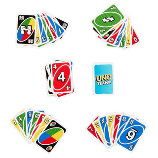 Mattel games uno teams kaartspel in exclusieve metalen box