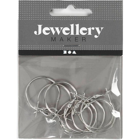 Creativ company https: www.cchobby.nl oorbellen-d-25-mm-verzilverd-8-stuk-1-doos