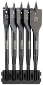 Dewalt toebehoren - 5-delige set vlakke houtboren dt70833