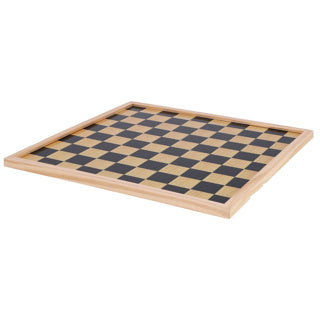 No brand schaakbord dambord 40 x 40 cm | 4 stuks