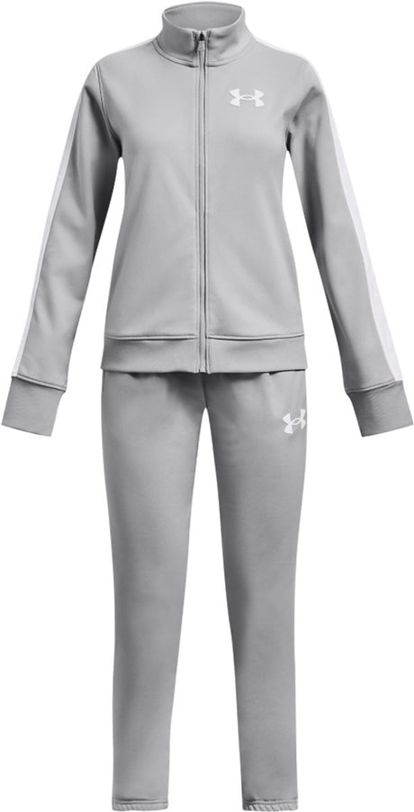 Under armour ua knit track suit unisex trainingspak - grijs - wit