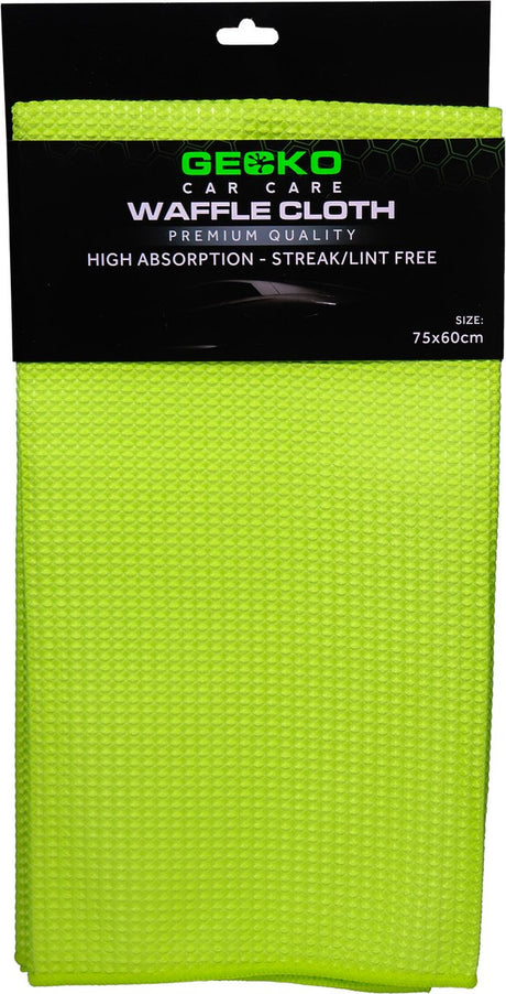 Gecko car care gecko wafeldoek 75x60cm - glasdoek