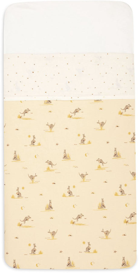 Jollein laken ledikant - 120x150cm - katoen - kangaroots - dusty dot