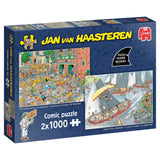 Jumbo jan van haasteren legpuzzel - de kaasmarkt skutsjesilen - 2x1000st.