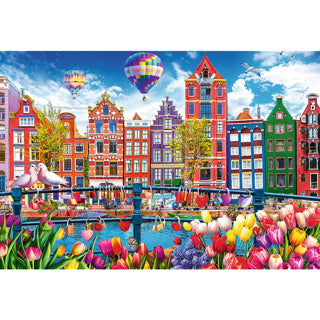 Trefl puzzel kleurvol amsterdam 1500 stuks | 2 stuks