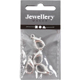 Creativ company http: www.cchobby.nl karabijnhaken-l-18-mm-verzilverd-4-stuk-1-doos