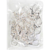 Creativ company http: www.cchobby.nl karabijnsluiting-groot-h-3-7-cm-b-1-4-cm-d-37-mm-verzilverd-15-stuk-1-doos
