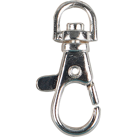 Creativ company creotime - hobbysieradensluiting - sleutelhanger - 40 mm - zilver - 15 stuks