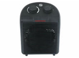 Abi ventilatorkachel 2000w zwart met 2 warmtestanden en koude lucht functie