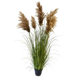 Deco plant met pampasgras 120cm in pot