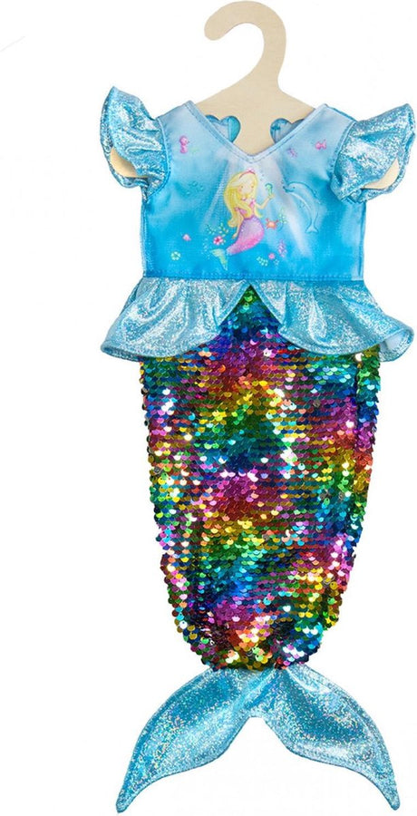 Heless poppenjurk zeemeermin met pailletten, 35-45 cm