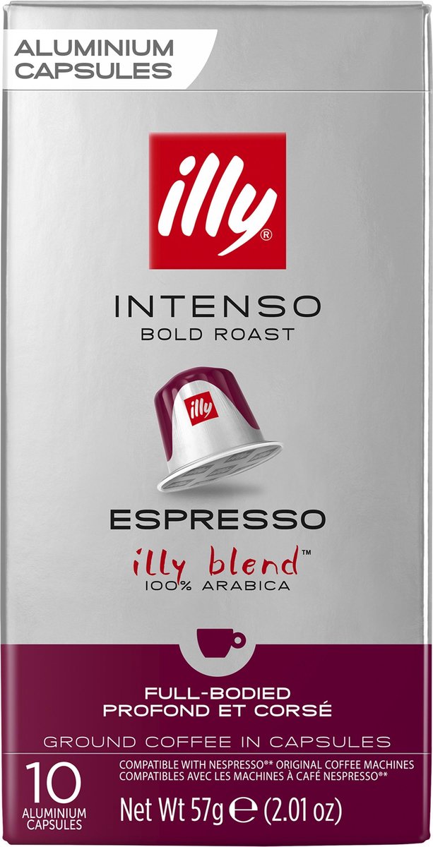 Illy espresso intenso koffiecups - 10x 10 stuks - 100 koffiecups