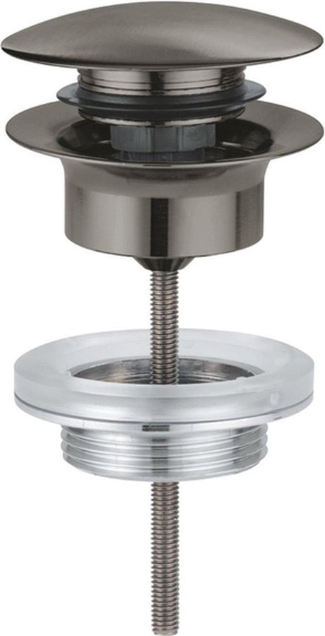 Grohe afvoergarnituur - push-open - brushed hard graphite (antraciet)