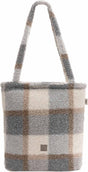Jollein luiertas - shopper - check boucle - inclusief verschoonmatje