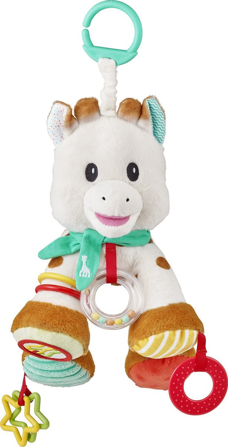 Sophie la girafe sophie de giraf activiteitenknuffel - grijpspeelgoed - baby speelgoed - kraamcadeau - babyshower cadeau - vanaf 0 maanden - 23 cm - wit bruin meerkleurig - pluche kunststof rubber