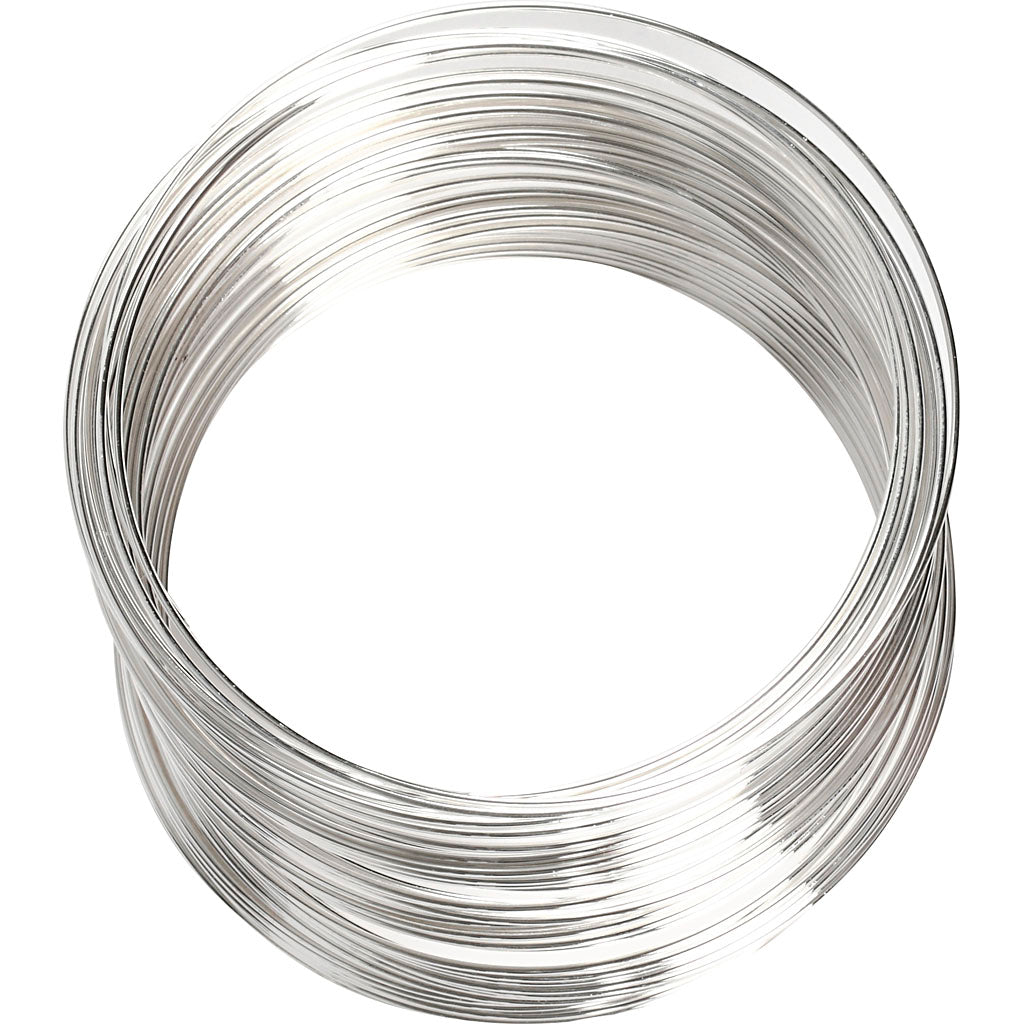 Creativ company memorywire 0,8 mm zilver 11,5 m