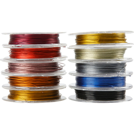 Creativ company https: www.cchobby.nl sieradendraad-dikte-0-38-mm-diverse-kleuren-10-m-1-doos
