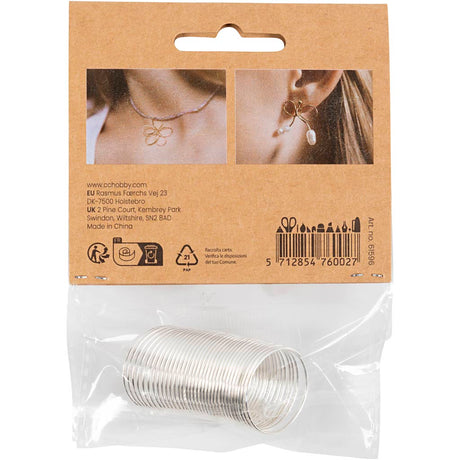 Creativ company http: www.cchobby.nl sieradendraad-dikte-1-mm-verzilverd-2-50-m-1-doos